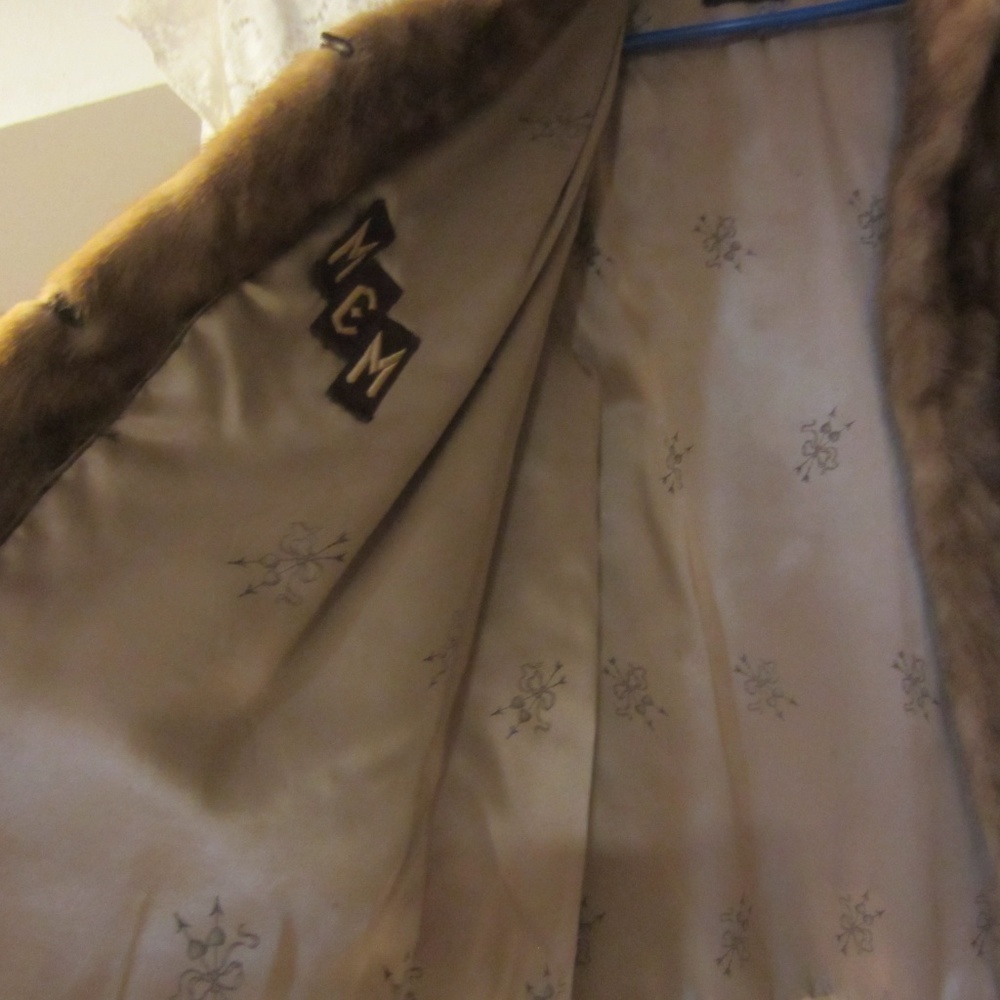Vintage mink jacket size large - Picture 3 of 4